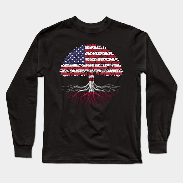 Polish American citizenship gift Long Sleeve T-Shirt by SerenityByAlex